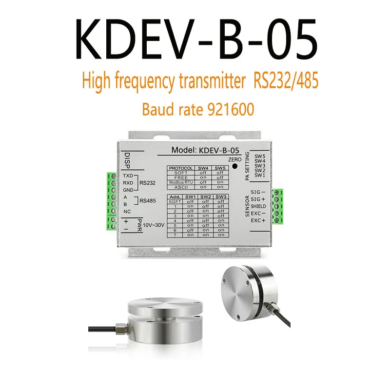 High Frequency Transmitter Rs232/485 Wave Rate 921600 Simulator 0~±10V 4~20Ma 0~20Ma 1/6000 Pressure Digital Signal Transmitter Dynamic Sensor Amplifier