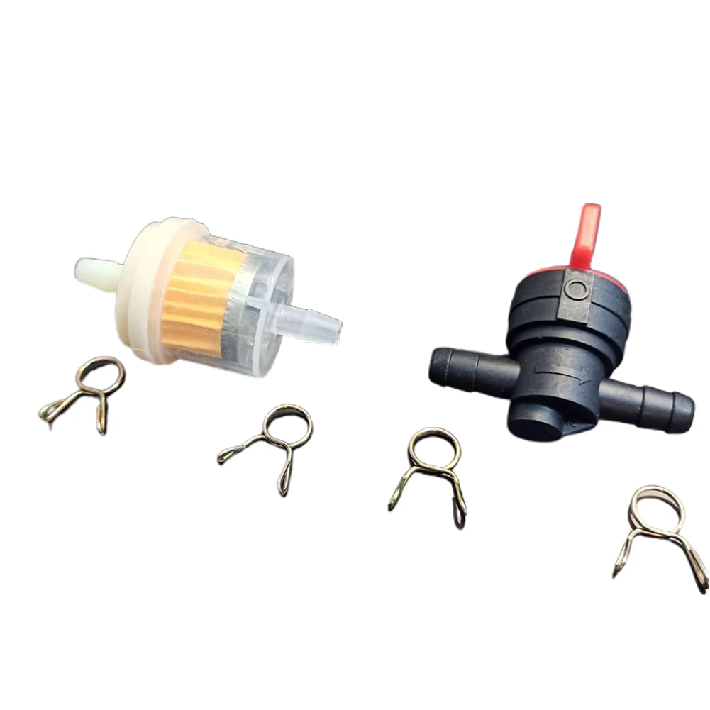 Tap Filter Hose Combination Pack with 1 x 5-6mm Tap 3 x 6mm Filters 1 x 45cm Hose and 6 x Hose Clamps for System Integration
