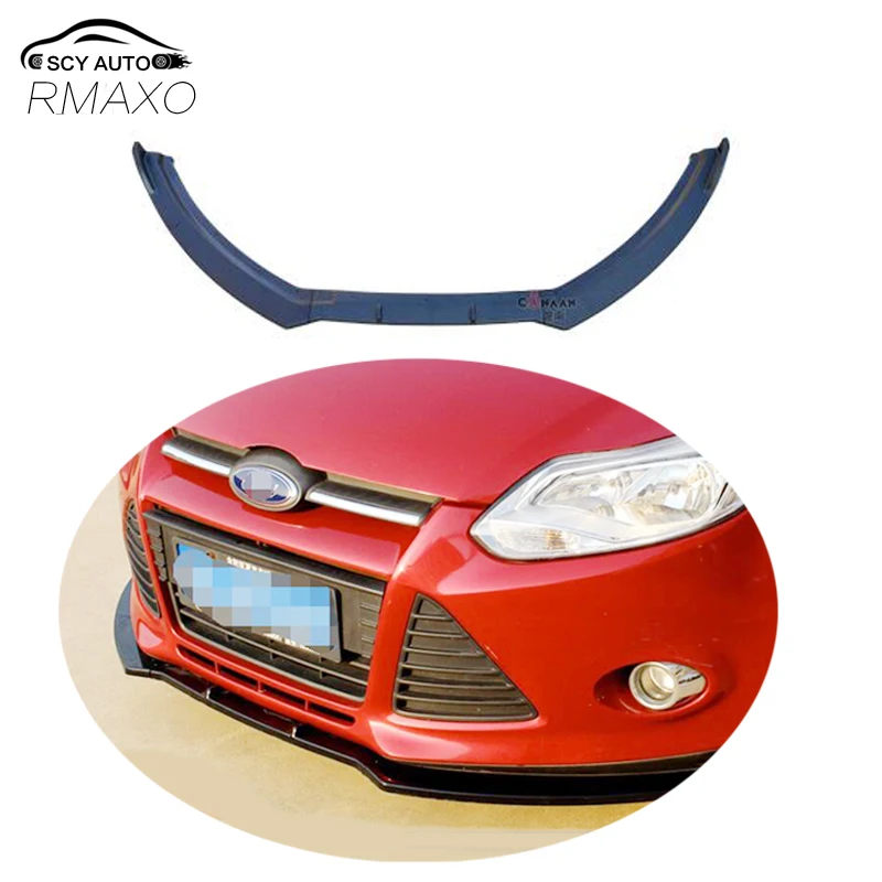 

For FORD Focus Body kit spoiler 2012-2014 For Focus ABS Rear lip rear spoiler front Bumper Diffuser Bumpers Protector