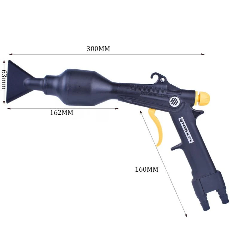 Plastic Double Tube Foam Gun Foam Nozzle Water Vapor Mixing Car Wash Quick Insert Foam Gun