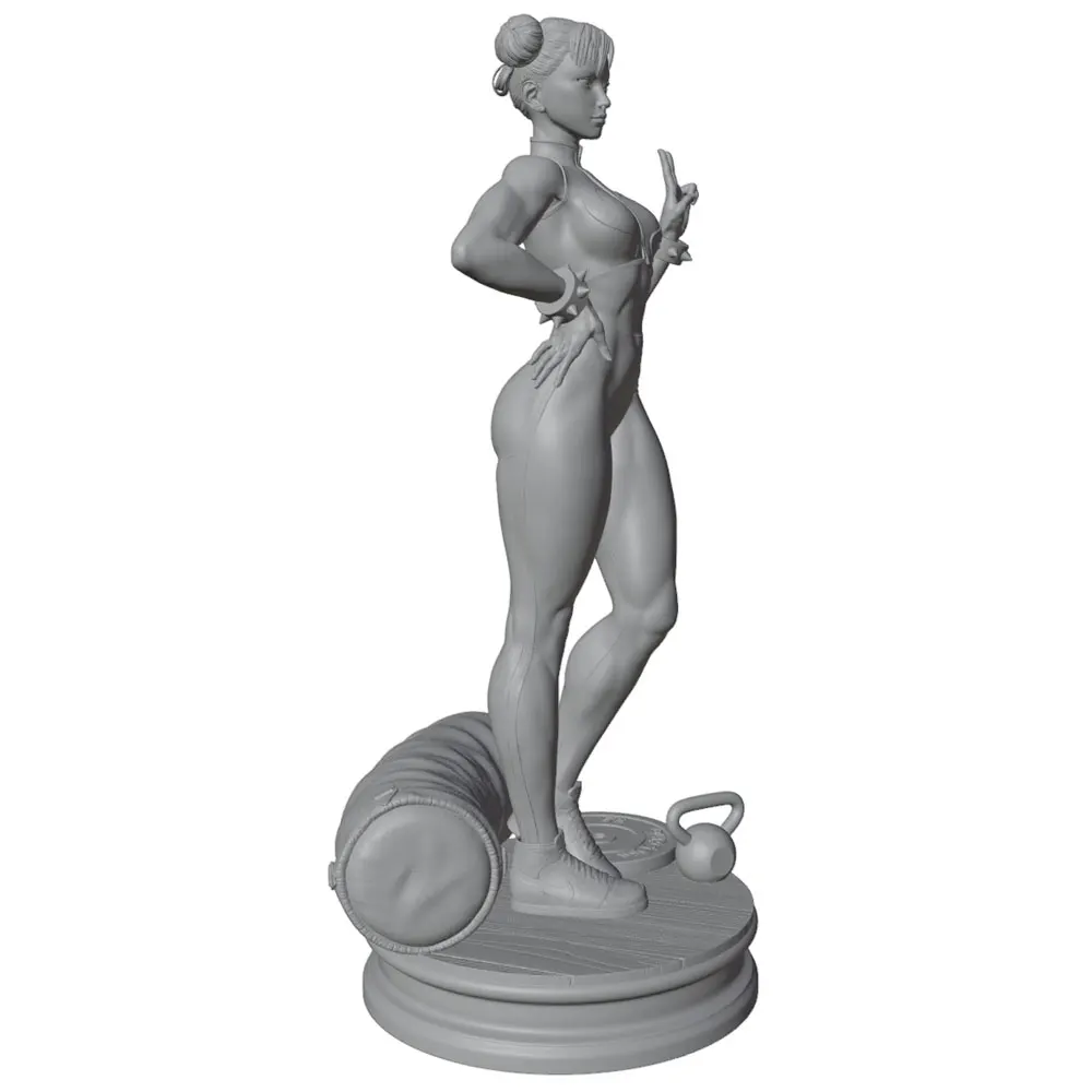 Figura resina sin pintar pose segura para juegos de rol y coleccionismo - imagen 2