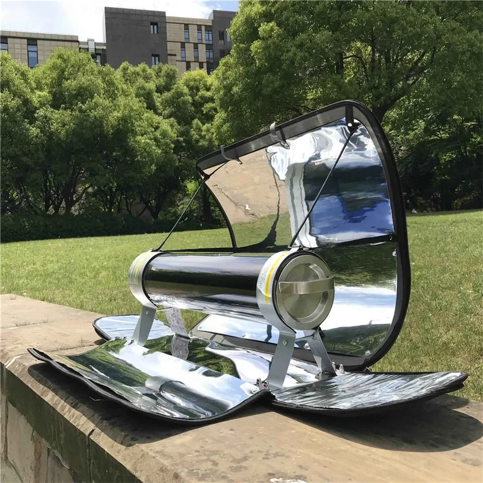 Higher Efficiency Portable and Foldable Outdoor Solar Cooker Stove with Temperature 550F