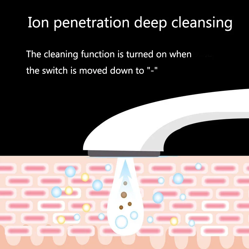 Ultrasonic Cosmetology Skin Scrubber Deep Cleaning Machine Peeling Shovel Facial Pore Cleaner Face Skin Scrubber Lift Machine