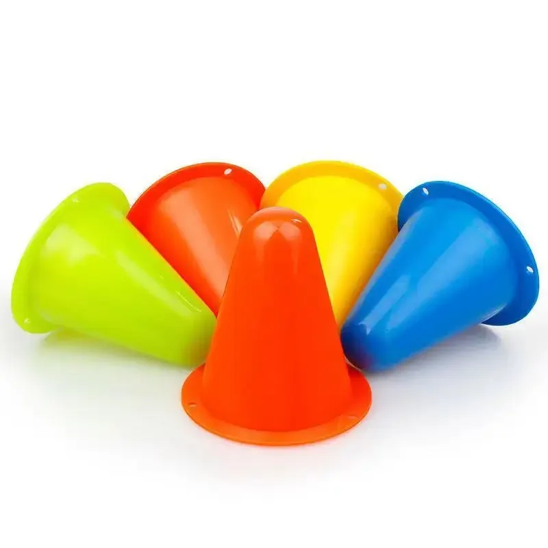 5Pcs Skate Marker Cones Roller Skating Pile Skateboard Soccer Training Marker Sign Bucket Road Cone Obstacles Roadblocks