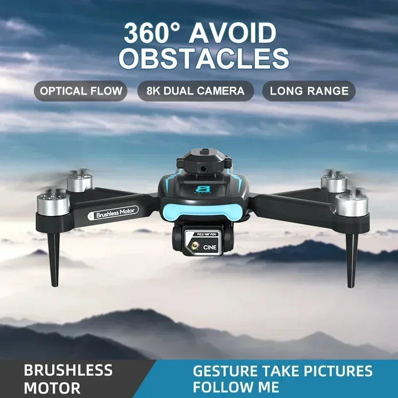 F169 8K Rc Drone High-definition Dual Camera 360 ° Obstacle Avoidance Brushless Motor Four Axis Aircraft Outdoor Rc Drone Toy