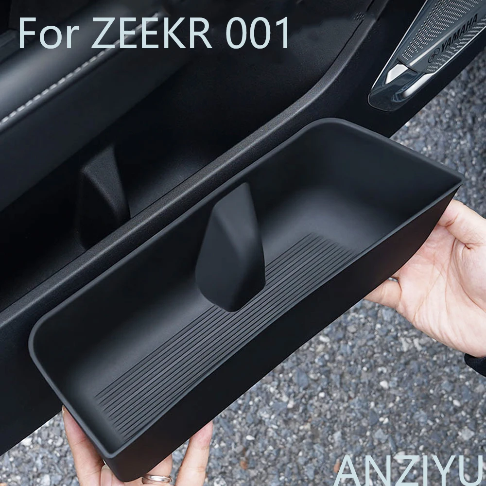 For Zeekr 001 Car Door Storage Box Special Organizer Storage Box Interior Modification Noise Resistance TPE Zeekr Accessories