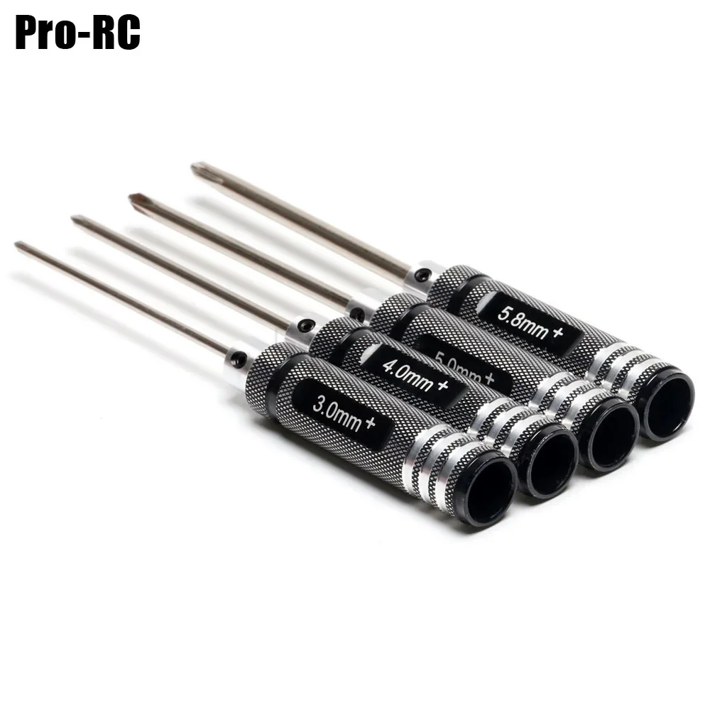 Metal 3.0/4.0/5.0/5.8mm Cross Phillips Screwdriver Screw Driver Tool Kit for RC Helicopter Airplane Car Boat