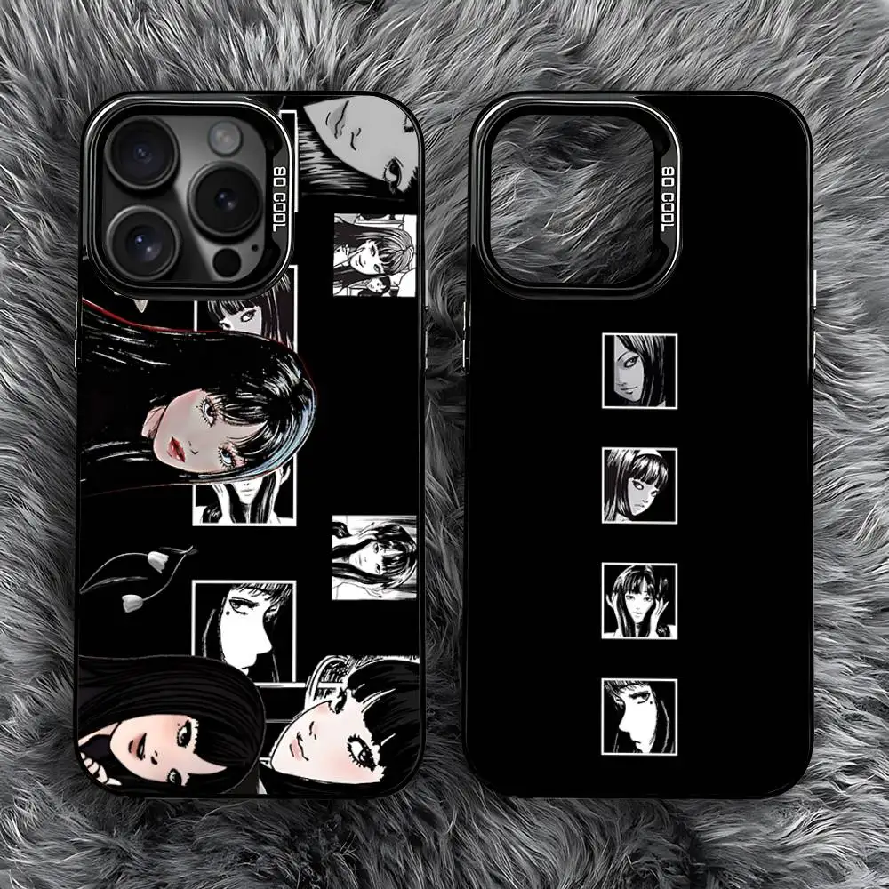 

Horror T-Tomie Comic Phone Case For iPhone 16,15,14,13,12,11,Pro,Max,Plus,Mini,SE Anti Fall Black Matte Hard Bumper