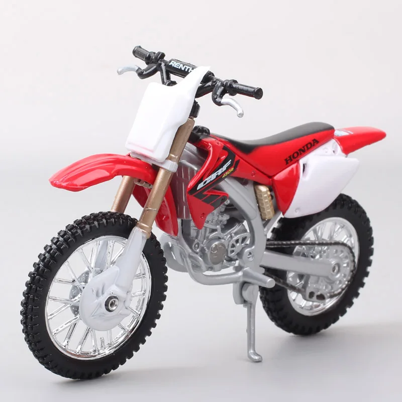 1/18 Scale Bburago Honda CRF450R Motorcycle Enduro Diecasts & Toy Vehicles Dirt Bike Motocross Toy Model  Action Figure Replicas