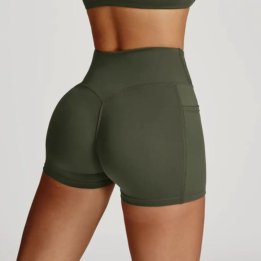 

Women Higher Quality Workout Cycling Shorts Super Soft Fabric Yoga Clothing Push Up Gym Shorts Women High Waist Sports Leggings