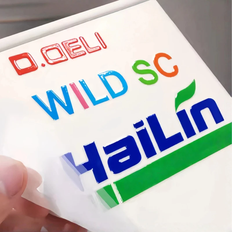 

50PCS Stickers Custom Logo Personalized Wedding Labels 3D UV Transfer Stickers Waterproof DTF Sticker Birthday Name Bottle Cups