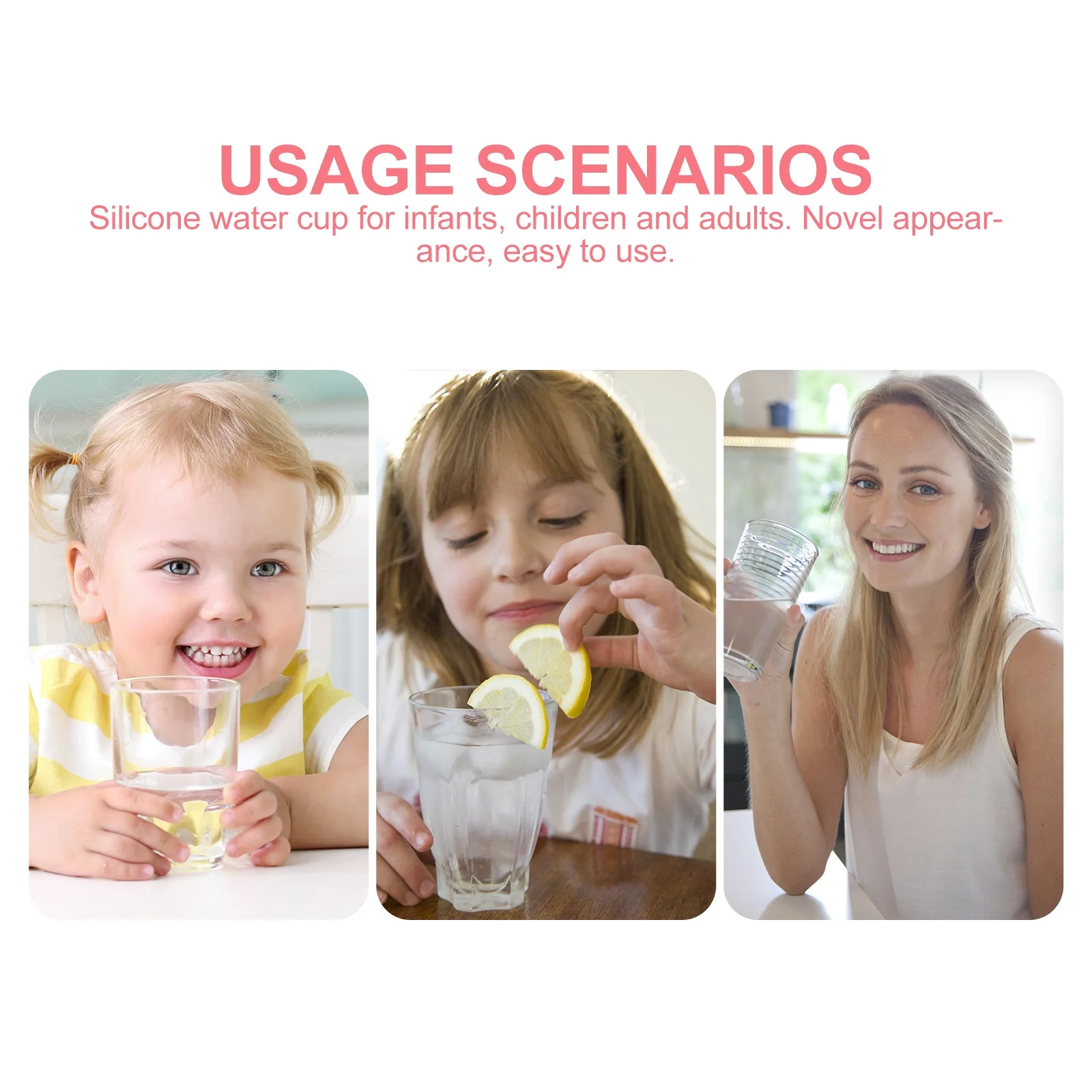 

Silicone Training Cup for Infants Baby Silicone Cup Toddler Spill Proof Tumbler Safe Durable Independent Drinking