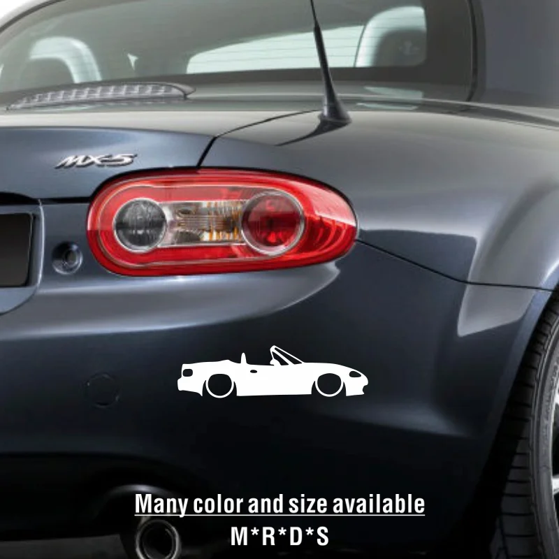 For Mazda MX-5 MX5 Miata Na Nb Nc Nd Sport Styling Decor Decals Various Sizes Low Car Outline Sticker Auto Tuning Accessories