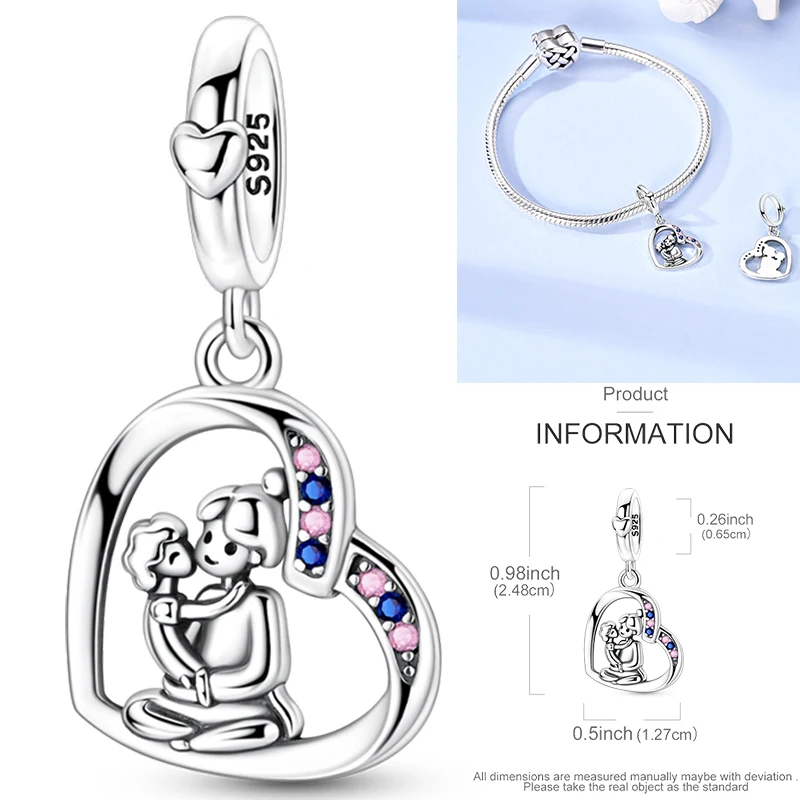Neuer Russischer Matroschka-Anhänger aus 925 Sterling Silber, Russische Matroschka-Perle, Passend für Armbänder, DIY Damenschmuck Geschenk 2026 – Detail 22