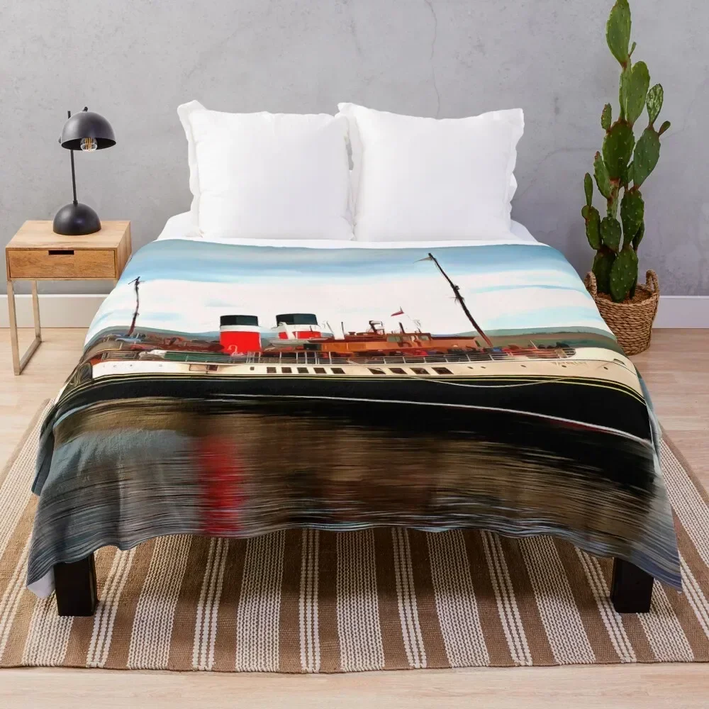 

Waverley Paddle Boat (Painting) Throw Blanket Cozy Light Blanket for Travel Camping Picnic