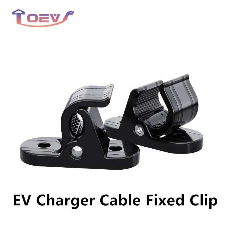 

EV Charger Cable Fixed Clips Wall-Mounted Bracket Clamp for EV Portable Charger Box IEC62196 Type 1 GBT Tesla