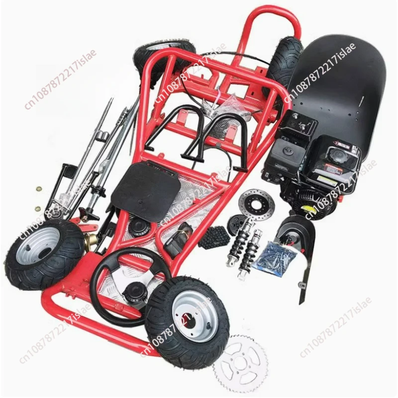

168CC modified four-wheel motorcycle drift go kart complete set of vehicle frame accessories gasoline road tire assembly