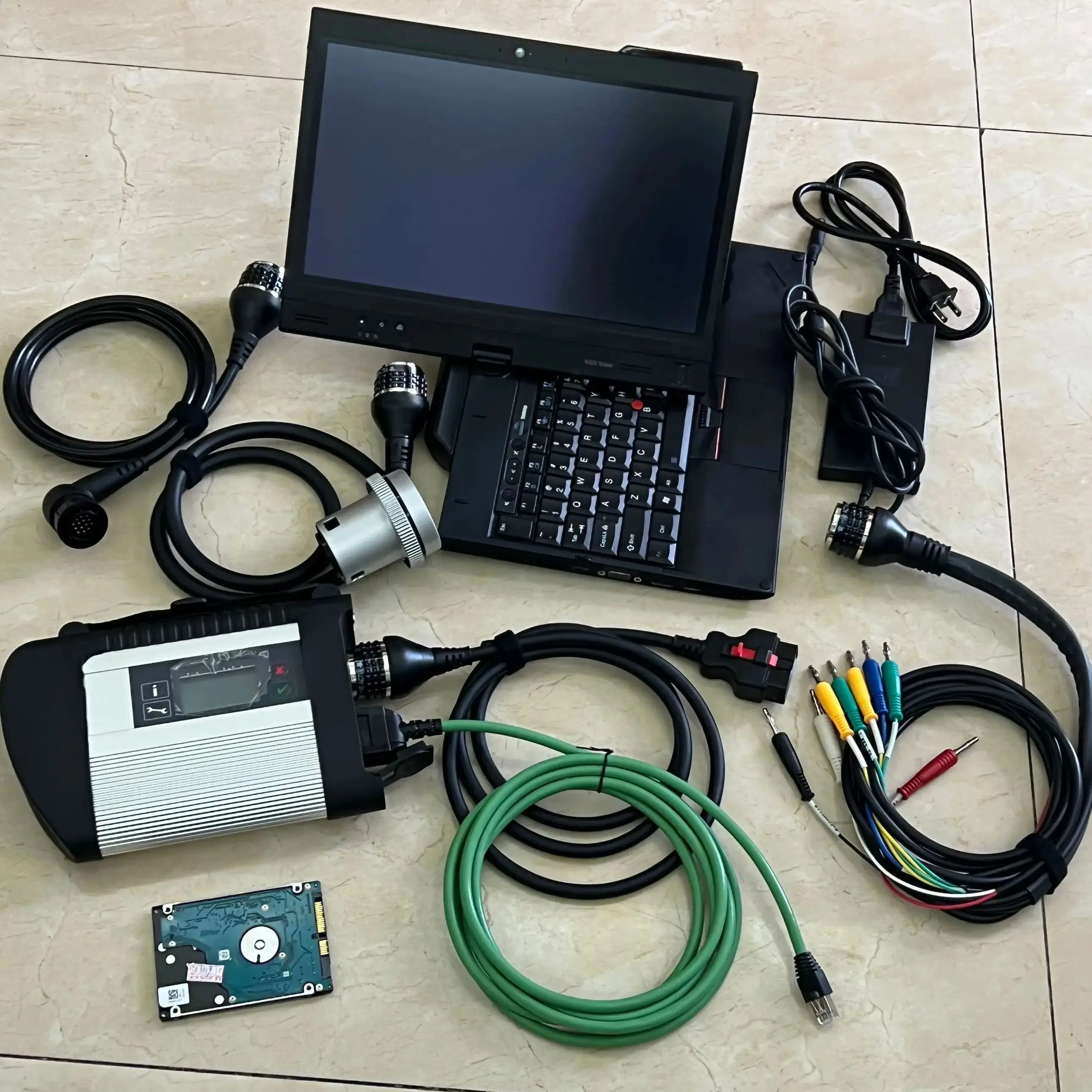 Mb Star C4 Doip Pro برنامج تشخيص تلقائي V06.2025 HDD كمبيوتر محمول x220t i5 8g تابلت لمرسيدس جاهز للعمل WIN10