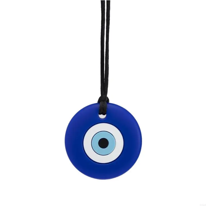 Q0KB Baby Teether Silicone Skull Chew Necklace Kids Teething Care Supplies Chewy Toys Baby Comfort Teether Toy