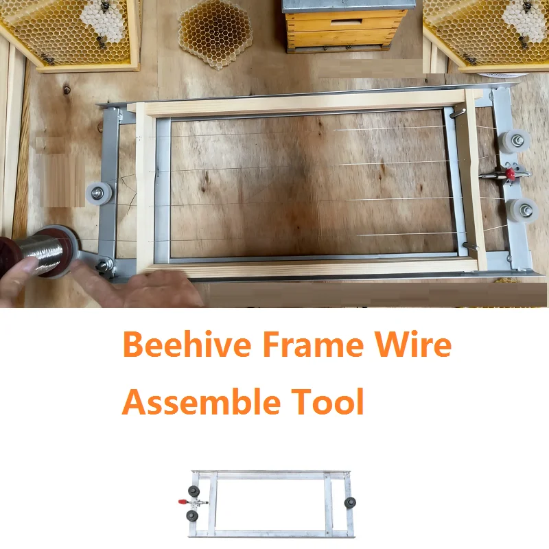 Bee Frame Wire Tensioner Easy Operation Beehive Frame Wire Assemble Tool Beehive Frame Wiring Board Assemble Beekeeping Tools