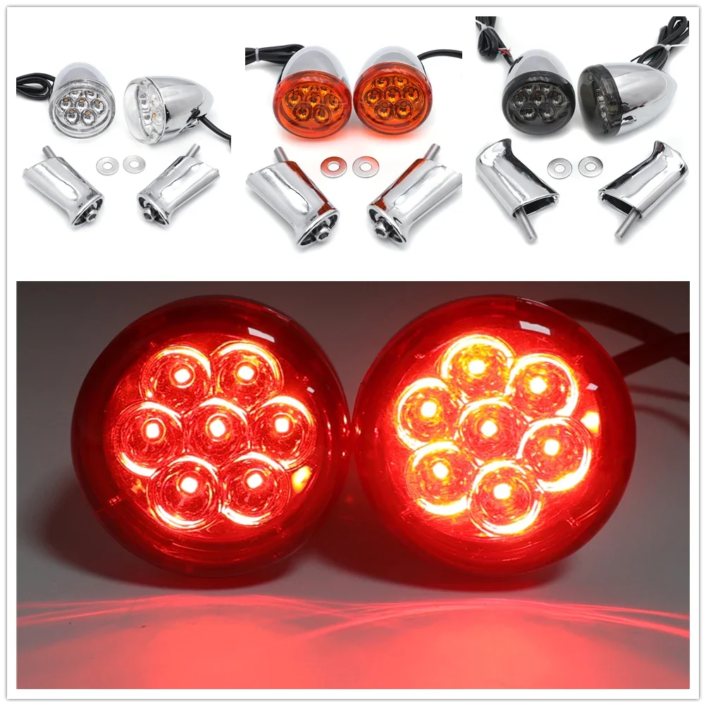 

Red Rear Indicator For 1992-up Harley Davidson Sportster Aftermarket Motorcycle Parts Running Brake Turn Signal Light