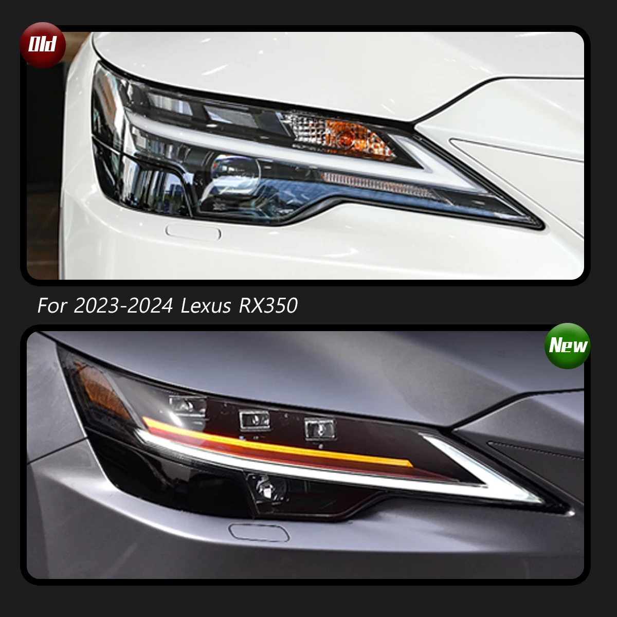 TYPY Car Lights For Lexus RX350 2023-2024 Headlight LED Projetor head Lamp Daytime Running Light Automotive Accessories