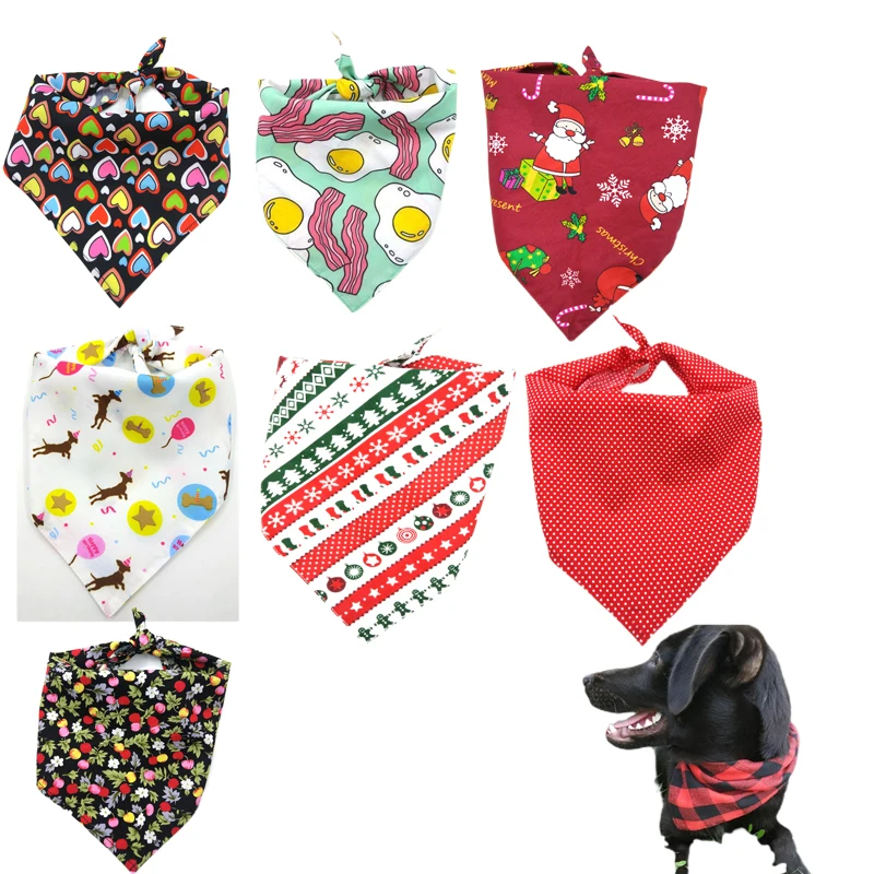 

Dog Bandanas Scarf Dog Puppy Cat Bibs Classic Red Black Plaid Pet Dog Bandana Cat Puppy Kerchief Pet Scarf Dog Saliva Towel