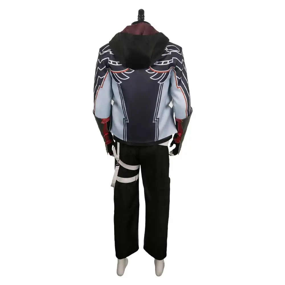 Uomini adulti Jin Kazuma Cosplay Fantasia Costume gioco Tekken 8 travestimento giacca pantaloni abiti vestiti per feste di Halloween