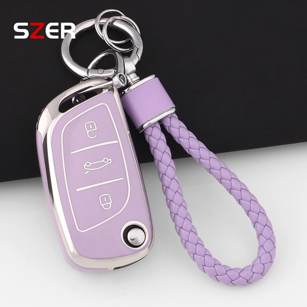 New Tpu Car Flip Ke…