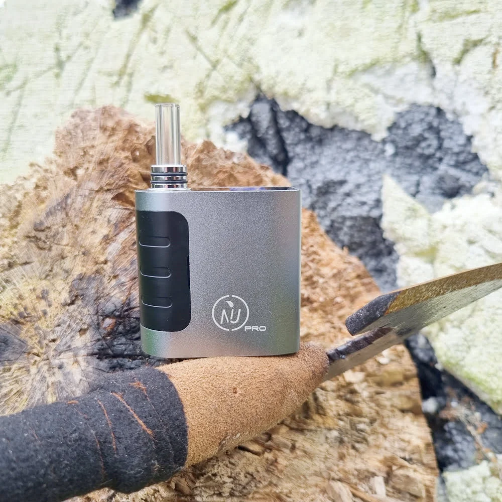 NIU PRO Temperature Control Dry Herb Vaporizer Kit, 1400mah Battery Tobacco Herbal Smoking Device OLED Screen Vape Box Mod Vaper