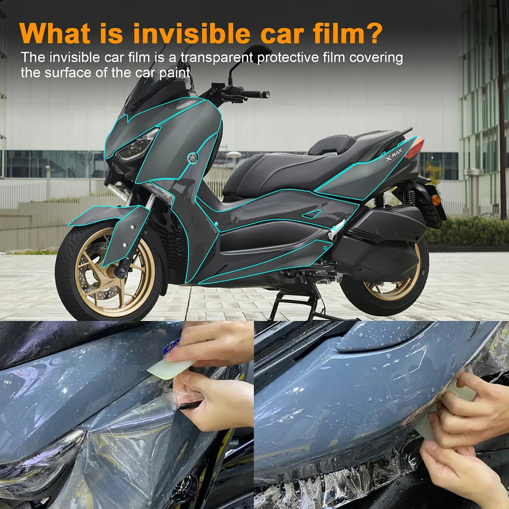 

Защитная пленка для обтекателя мотоцикла YAMAHA XMAX 300 2018 2019 2020 2021 2022 TPU Paint Protection PPF Anti-scratch X-max 300