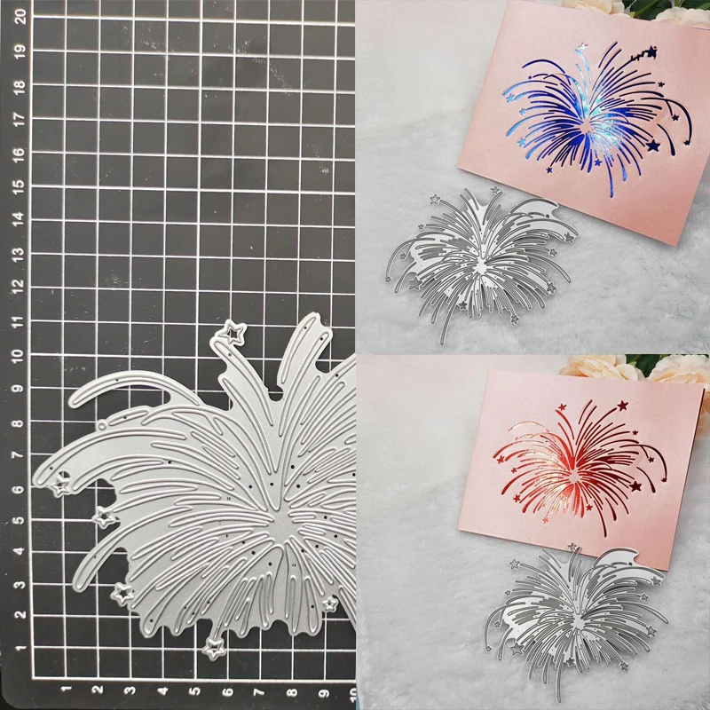 

Star Fireworks Metal Cutting Dies Scrapbooking Craft Die Cut DIY Album Card Making Home Party Decoration