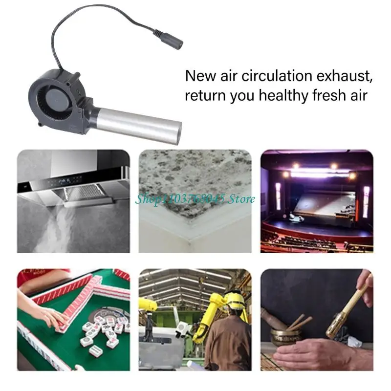 

R53F Практичный бесщеточный вентилятор 12 В с регулятором для печей-каминов, оптимизация воздушных потоков и контроль