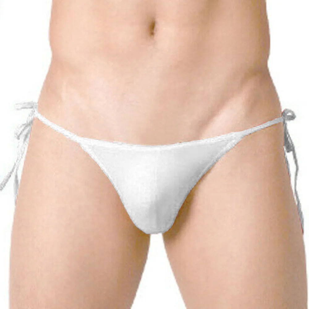 Herren dünne Frenulum G-String T-Back weiche atmungsaktive Dessous Bulge Pouch Unterwäsche T-Back Tangas Bikini rücken freie Unterhose