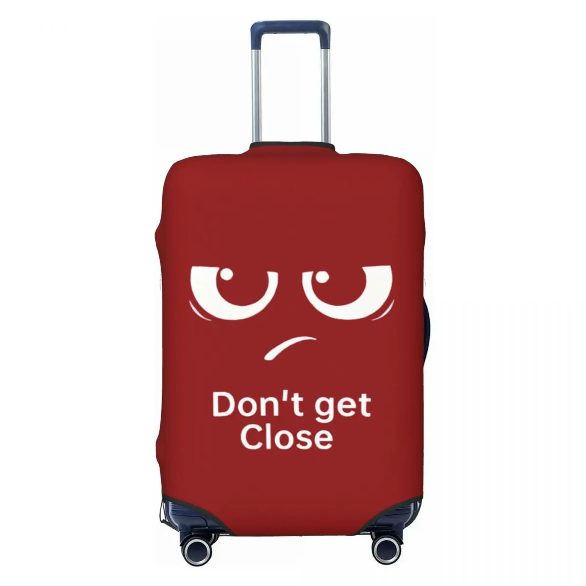 

Забавный чехол для багажа с мультяшным лицом на заказ, модный защитный чехол для чемодана, костюм для 18-32 дюймов