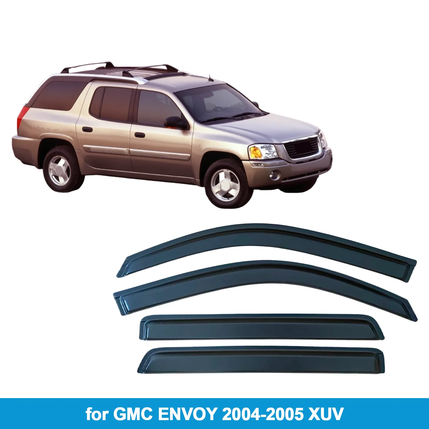 

Оконный козырек для GMC ENVOY 2004-2005 XUV, защита от дождя, боковой дефлектор, защита от атмосферных воздействий, лента для наружного крепления