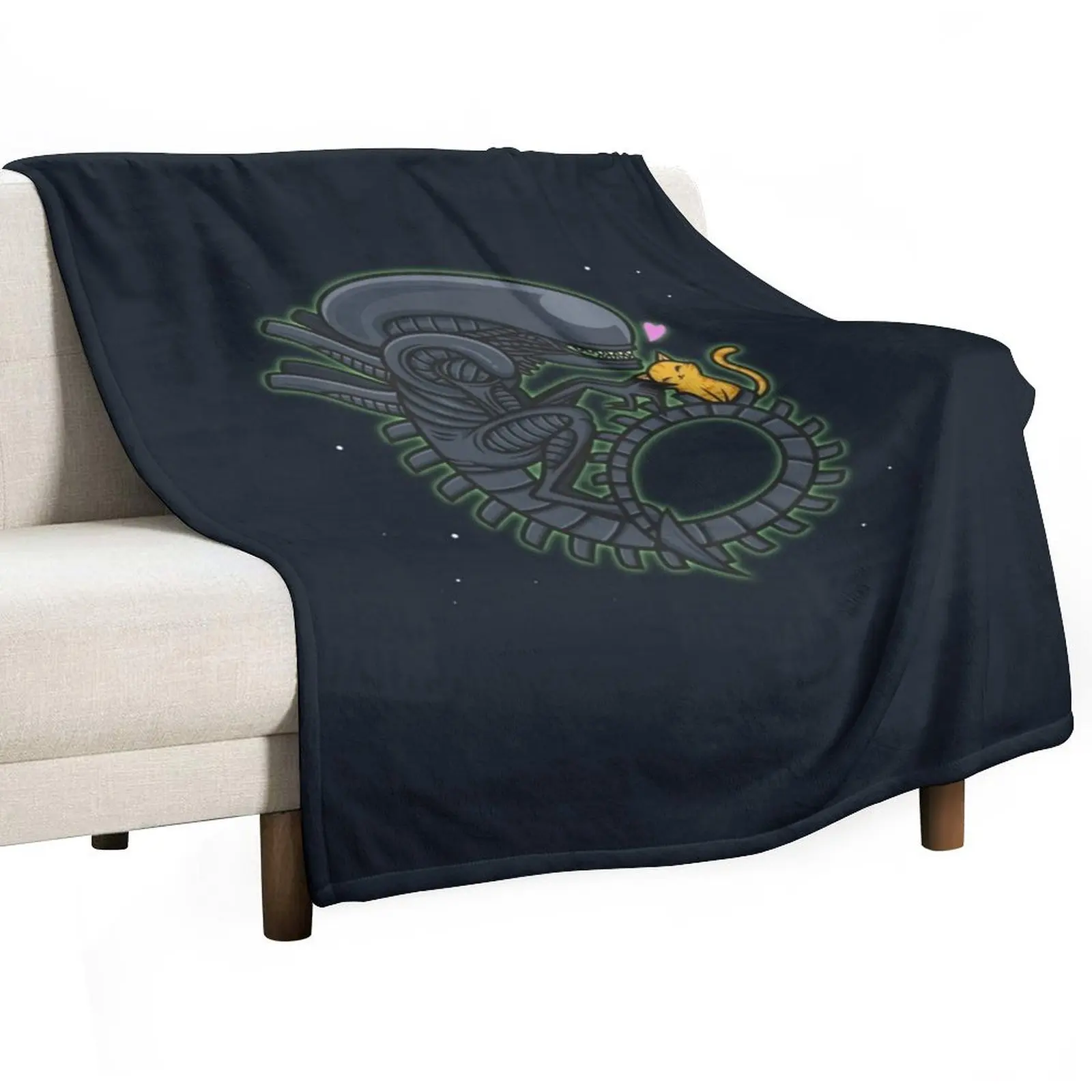 Xenomorph cuddles Throw Blanket Luxury Thicken Bed covers Blankets