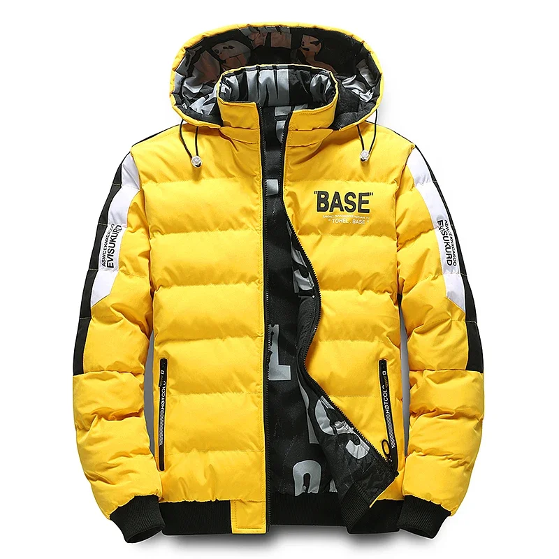 2024 Men fishing Winter Cotton Jacket Warm Comfortable Padded Thickened Down Jacket  Double-Sided Clothes Removable Cap M-5XL