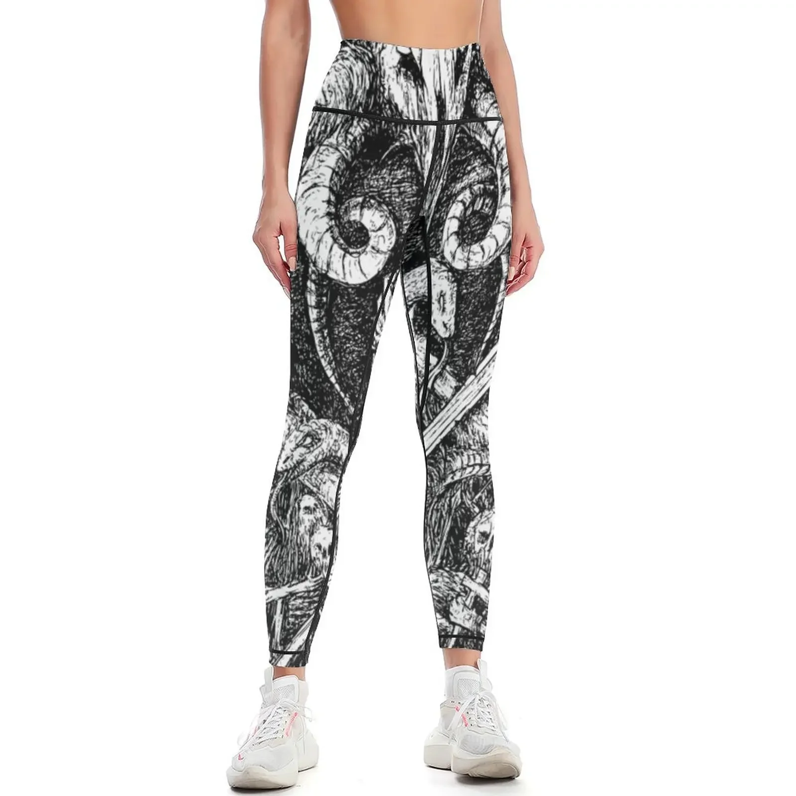 

Six Horned Satan Leggings Sports female Women's high waist Pants sport gym top Womens Leggings