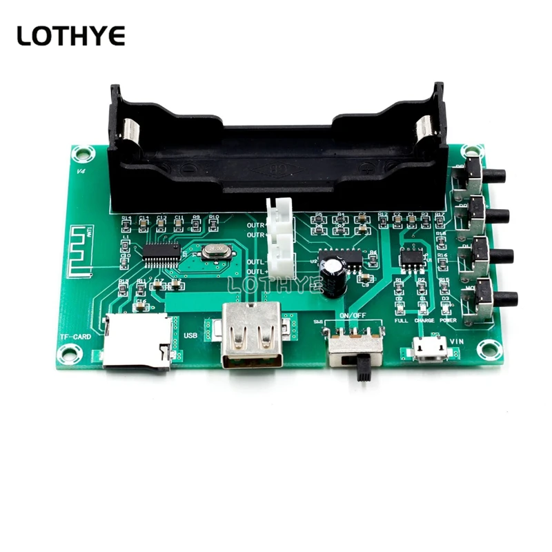 PAM8403 Mini Bluetooth Versterker Audio Board 5W * 2 Lithiumbatterij Zingen Machine USB TF-Card Dual Channel luidspreker DIY A150