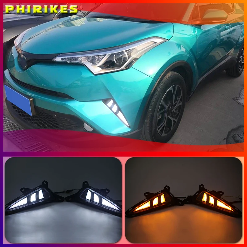 

1Set LED DRL For Toyota C-HR CHR 2016 2017 2018 2019 Daytime Running Light Rear Tail bumper Fog Lamp Brake light Warning light