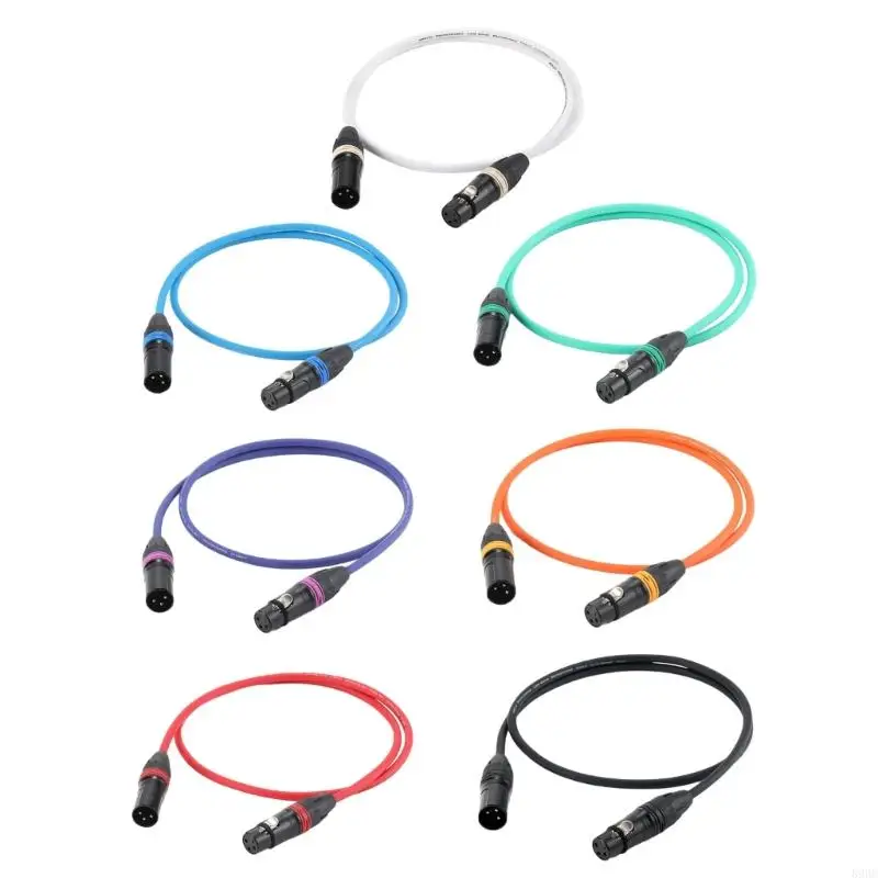 Mic Cable 3Pin XLR Male to Female Extension Cable 0.5m for Microphone Mixer, Locking Female Connector, Stage Recording 896C