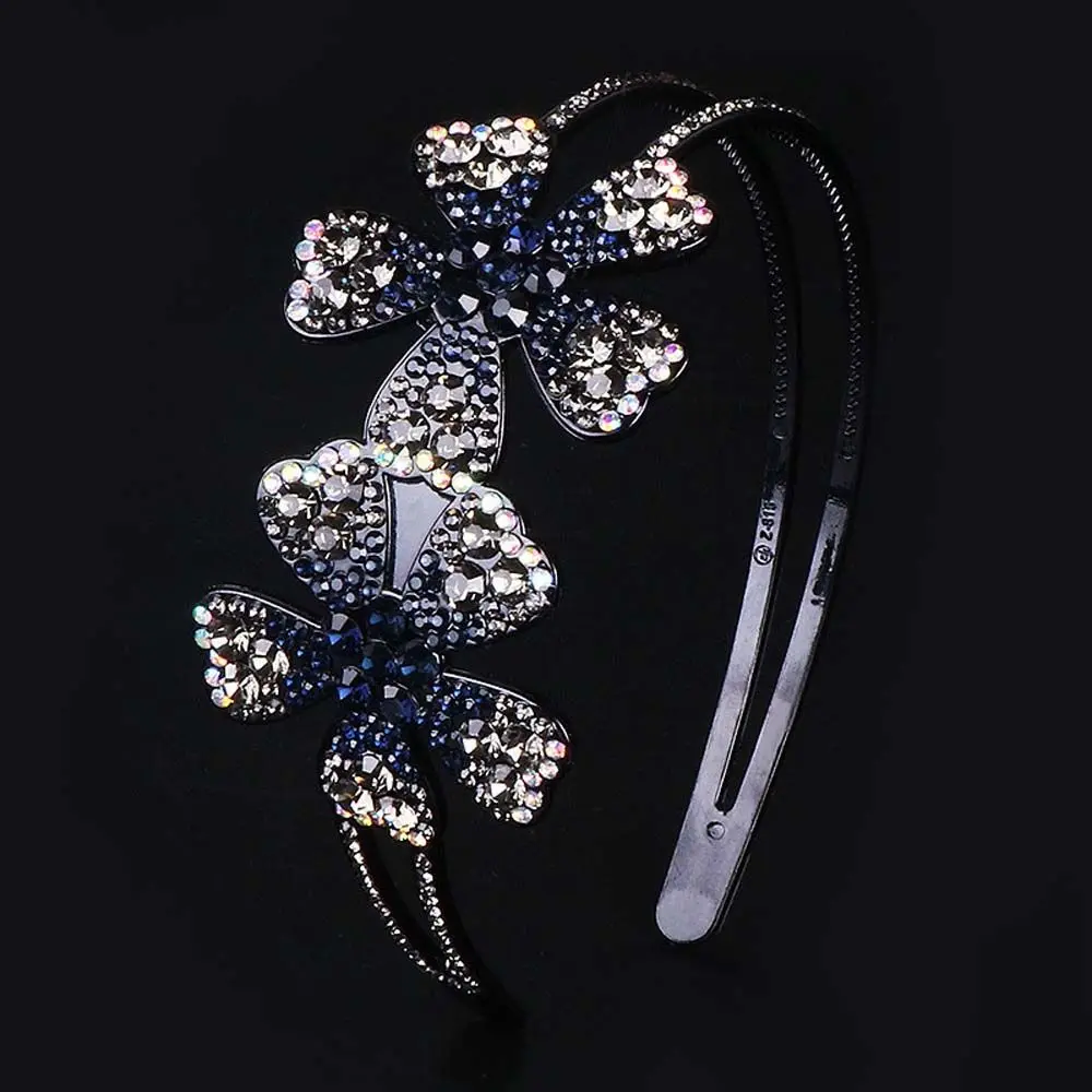 

For Girls Sweet Wide-brimmed Non-slip Summer Girl Headband Rhinestone Headband Korean Hairbands Flower Headband Women Hair Hoop