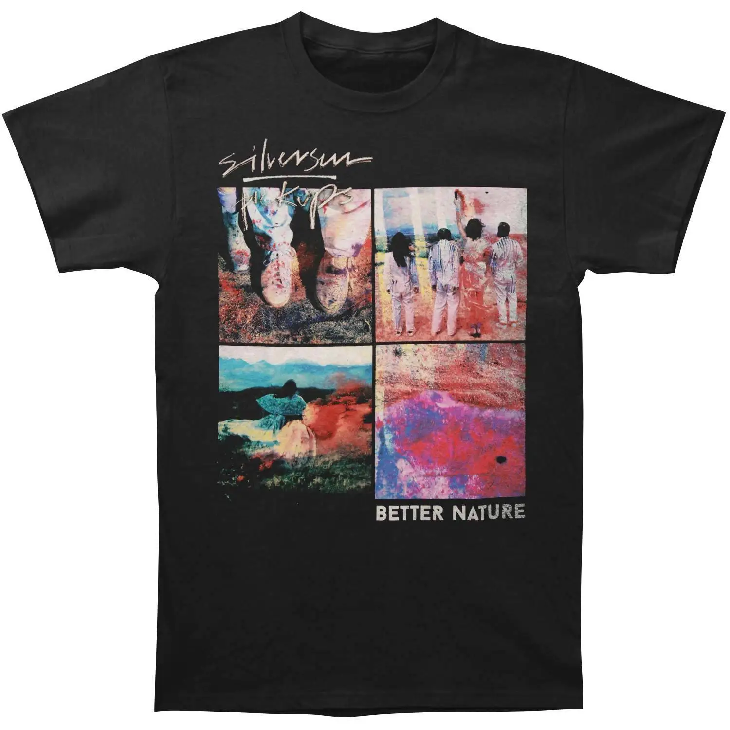 Men'S Silversun Pickups Montage 2017 Tour T Shirt Small Black