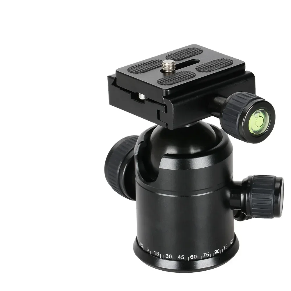 Camera Tripod Ball Head Panoramic Ball Head 360 Degree Rotating Aluminum Alloy Tripod Ball Head