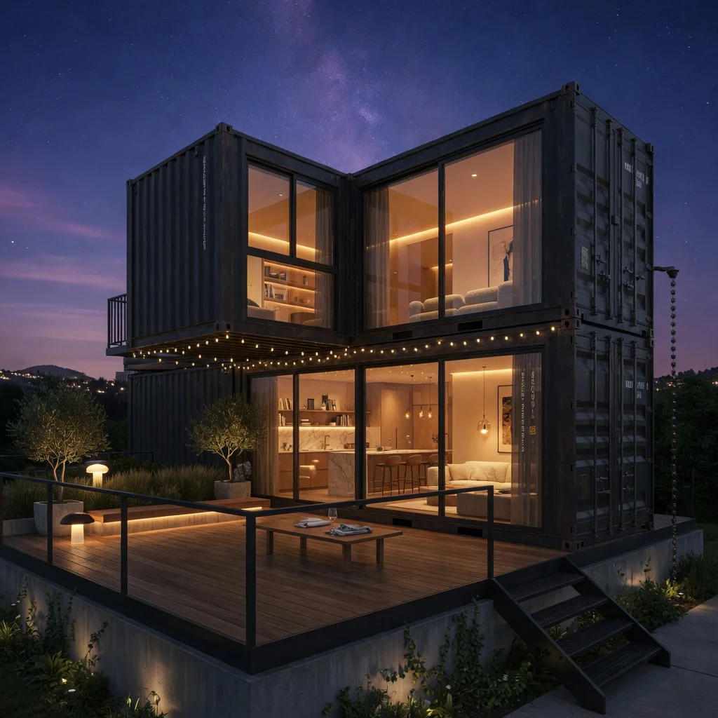 Portable Expandable Container Modular Prefab House Bedroom Bathroom Kitchen Prefabricated House for Backyard Guest House Use