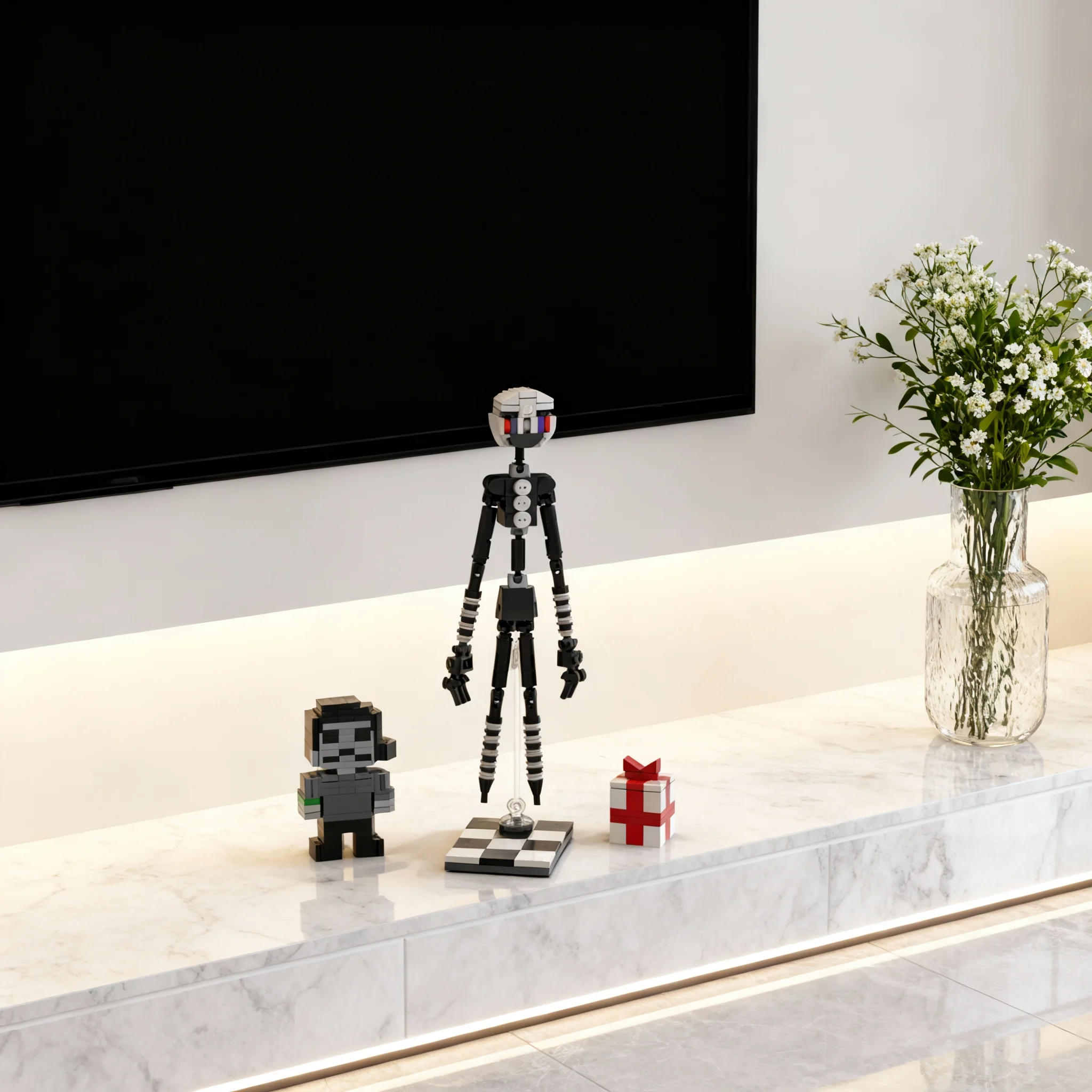 

246pcs MOC The Puppet Five Nights Freddy S 2 Model Building Blocks Toy Construction Assemble DIY Christmas Gifts Creative Idea