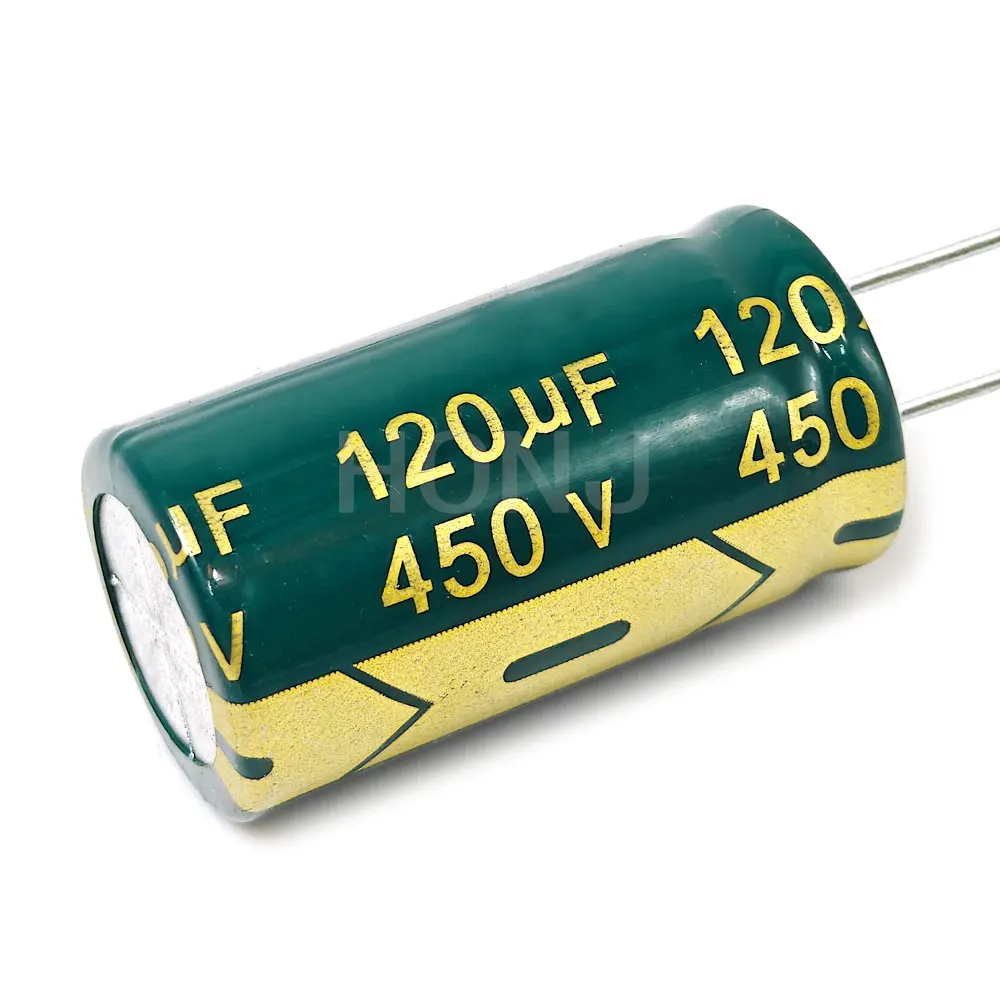 2 قطعة 450V120uf 18x30 مللي متر الألومنيوم مُكثَّف كهربائيًا 120uf450v 450v 120uf 450V 120mf 450vdc 120MFD 450v120mf 120mf450v ± 20%