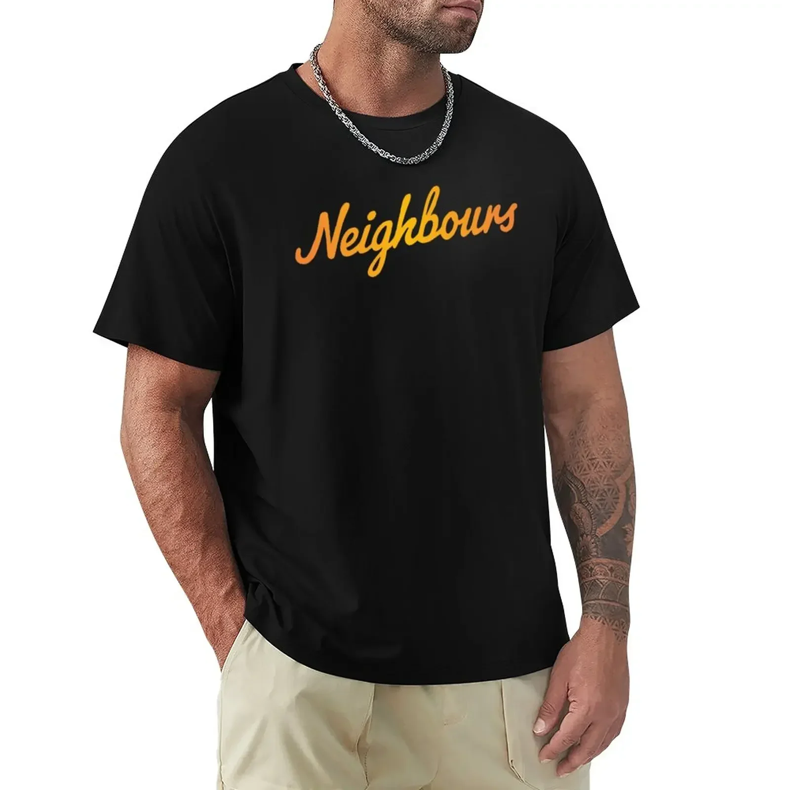 Retro Neighbours T-Shirt graphics animal prinfor boys summer top quick drying mens plain t shirts