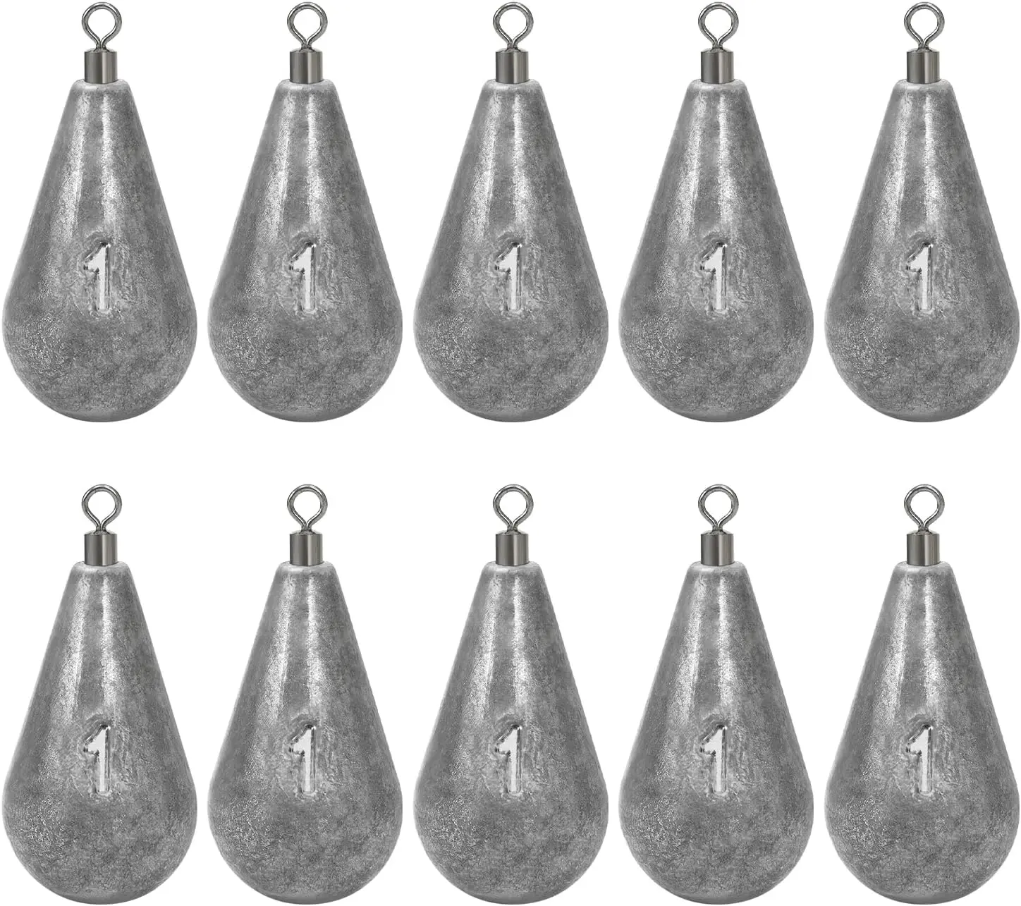 

Casting Swivel Bell Sinkers Fishing Weights 1/2oz-8oz Drop Shot Dipsey Lead for Bottom Fishing, Smooth Casting